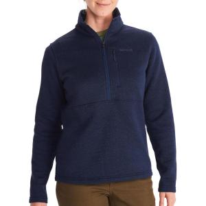 MARMOT Women’s Drop Line 1/2 Zip Pullover Jacket – Lightweight, Breathable 100-Weight Sweater Fleece(Arctic Navy)