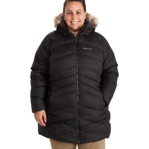 MARMOT Women’s Montreal Mid-thigh Length Down Puffer Coat(Black)