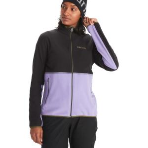 MARMOT Women’s Rocklin Full Zip Fleece Jacket(Black/Paisley)