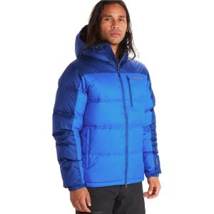 MARMOT mens Guides Down Hoody Jacket(Cobalt Blue/Blue Night)