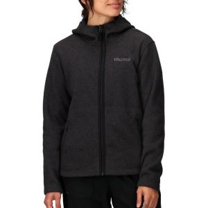 MARMOT womens Women’s Drop Line Full-zip Hoody(Black Heather)