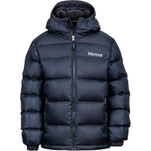 Marmot Kids Guides Down Hoody – 700 Fill Insulated, Water-Resistant, Lightweight Puffer Jacket with Hood(Black)
