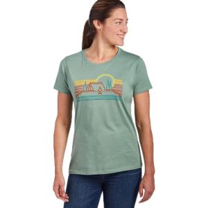 Marmot Women’s Logo T-Shirts – Printed Graphic on Cotton Tee(Bivouac Sky)