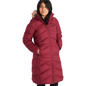Marmot womens Montreaux Full-length Down Puffer Coat(Berry Wine)
