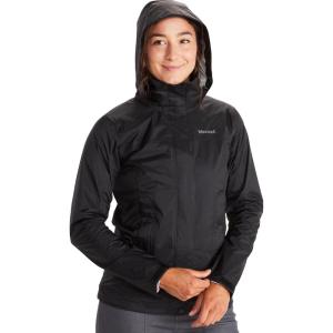 Marmot womens Women’s Precip Eco Waterproof Rain Jacket(Black)