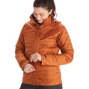 Marmot womens Women’s Precip Eco Waterproof Rain Jacket(Copper)