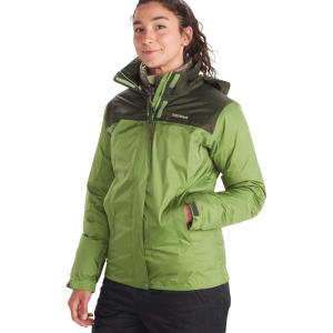 Marmot womens Women’s Precip Eco Waterproof Rain Jacket(Forest Green/Nori)