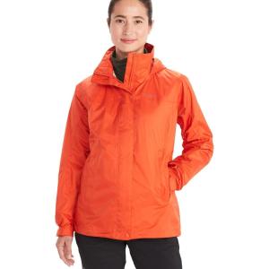 Marmot womens Women’s Precip Eco Waterproof Rain Jacket(Red Sun)