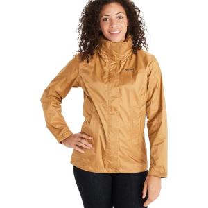 Marmot womens Women’s Precip Eco Waterproof Rain Jacket(Scotch)
