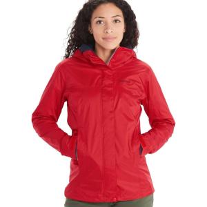 Marmot womens Women’s Precip Eco Waterproof Rain Jacket(Team Red)