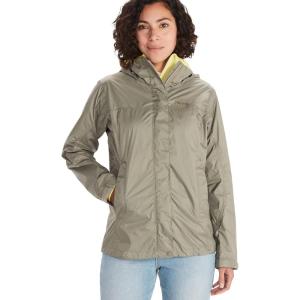Marmot womens Women’s Precip Eco Waterproof Rain Jacket(Vetiver)