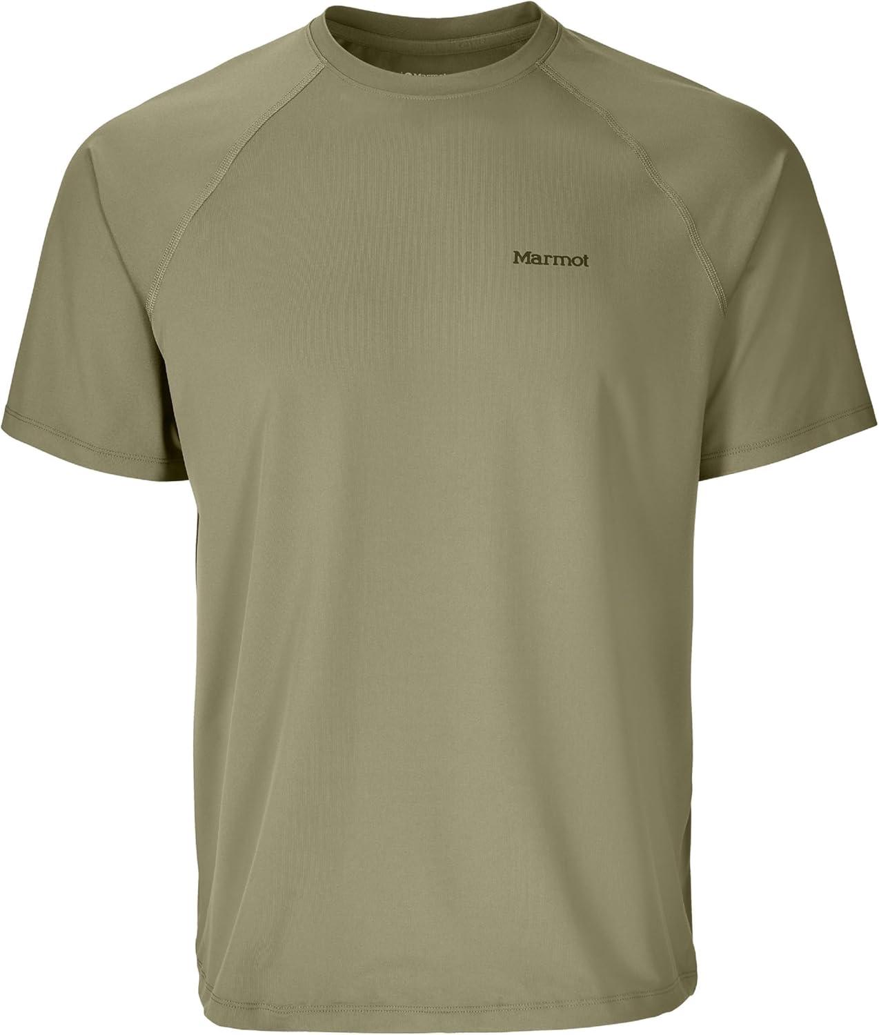 imageMARMOT Mens Windridge MoistureWicking EcoFriendly Breathable UPF Short Sleeve ShirtOlive Grove