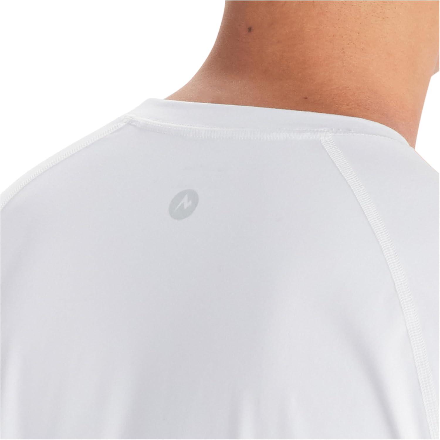 imageMARMOT Mens Windridge MoistureWicking EcoFriendly Breathable UPF Short Sleeve ShirtWhite