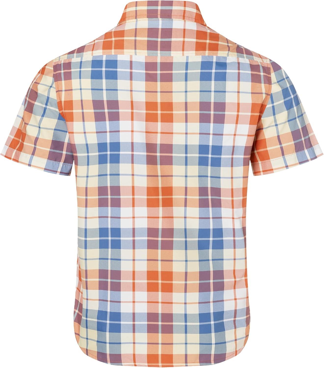 imageMarmot Mens Airexchange UPF 40 Short Sleeve ShirtPomelo Wayland Plaid