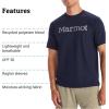 MARMOT Men’s Windridge Moisture-Wicking, Eco-Friendly, Breathable, UPF Short Sleeve Shirt(Arctic Navy)