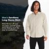 Marmot Men’s Aerobora Long Sleeve Button-Down Shirt – Lightweight, Packable, Quick-Drying UPF Protection(Sandbar)