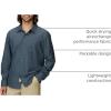 Marmot Men’s Aerobora Long Sleeve Button-Down Shirt – Lightweight, Packable, Quick-Drying UPF Protection(Thunderhead)