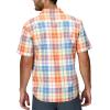 Marmot Mens Airexchange UPF 40 Short Sleeve Shirt(Pomelo Wayland Plaid)