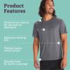 Marmot Mens Marmot Men’s Windridge Ss Shirt(Steel Onyx)