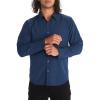 Marmot Men’s Aerobora Long Sleeve Button-Down Shirt – Lightweight, Packable, Quick-Drying UPF Protection(Arctic Navy)