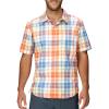 Marmot Mens Airexchange UPF 40 Short Sleeve Shirt(Pomelo Wayland Plaid)