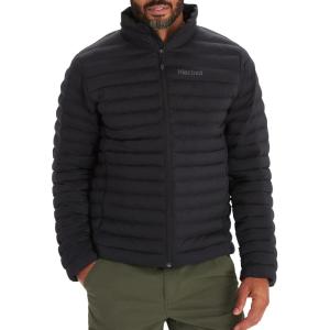 MARMOT Men’s Echo Featherless Jacket – Lightweight Down Alternative Puffer Coat, Black, Medium