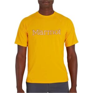 MARMOT Men’s Windridge Moisture-Wicking, Eco-Friendly, Breathable, UPF Short Sleeve Shirt(Golden Sun)