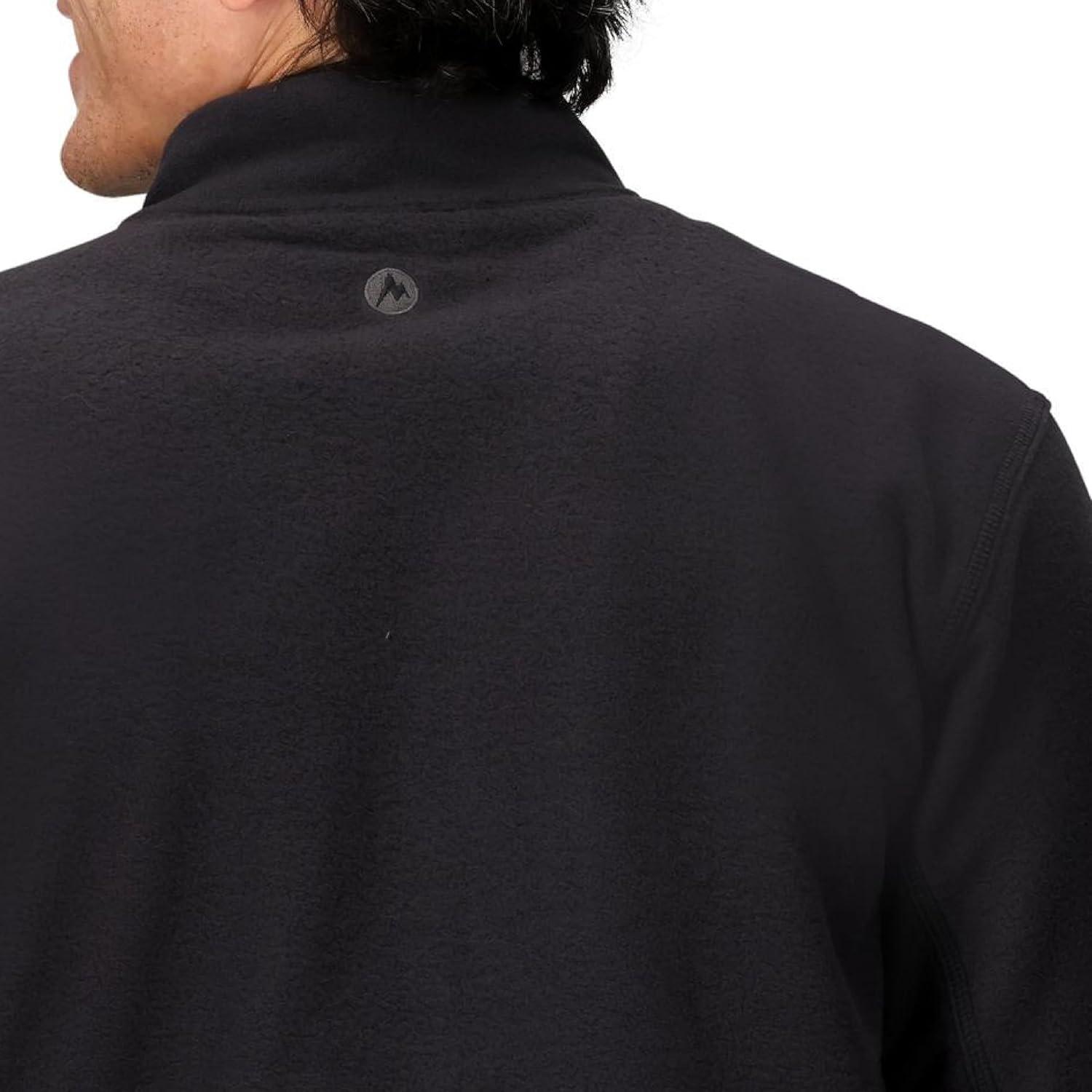 imageMARMOT Mens Rocklin FullZip Jacket Classic Warm Lightweight 100Weight Fleece LayerBlack