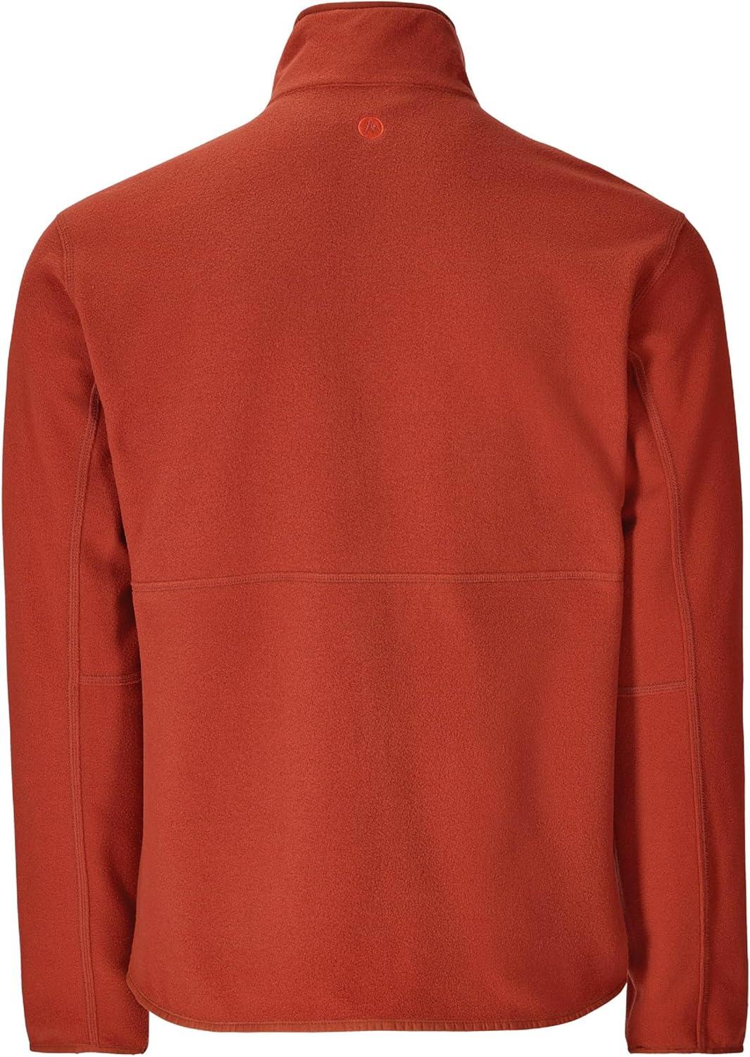 imageMARMOT Mens Rocklin FullZip Jacket Classic Warm Lightweight 100Weight Fleece LayerPecan