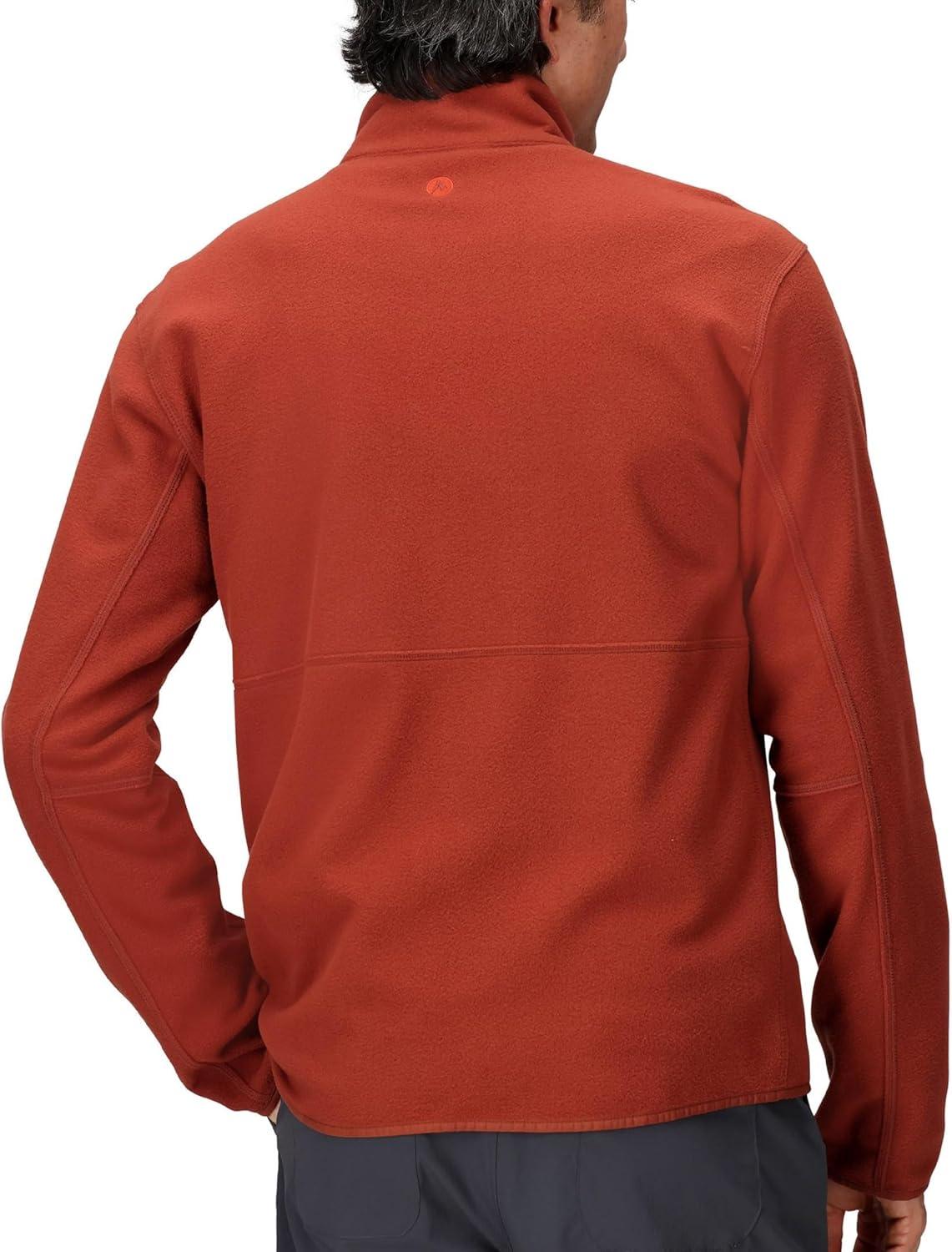 imageMARMOT Mens Rocklin FullZip Jacket Classic Warm Lightweight 100Weight Fleece LayerPecan