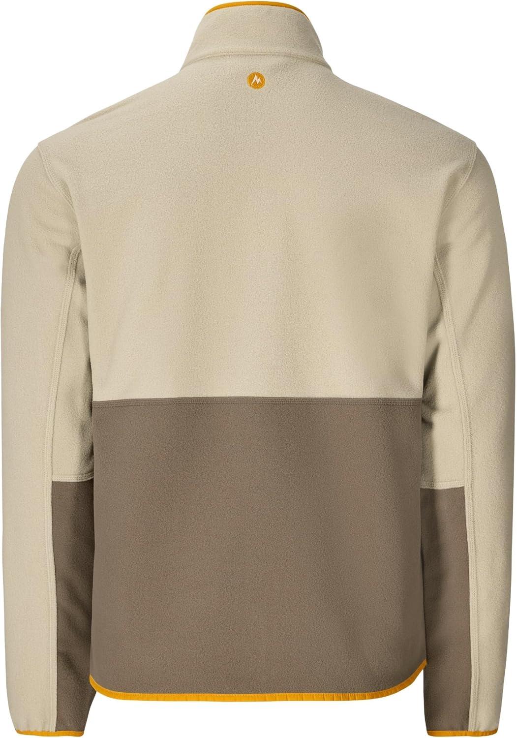 imageMARMOT Mens Rocklin FullZip Jacket Classic Warm Lightweight 100Weight Fleece LayerShale GreyClaystone
