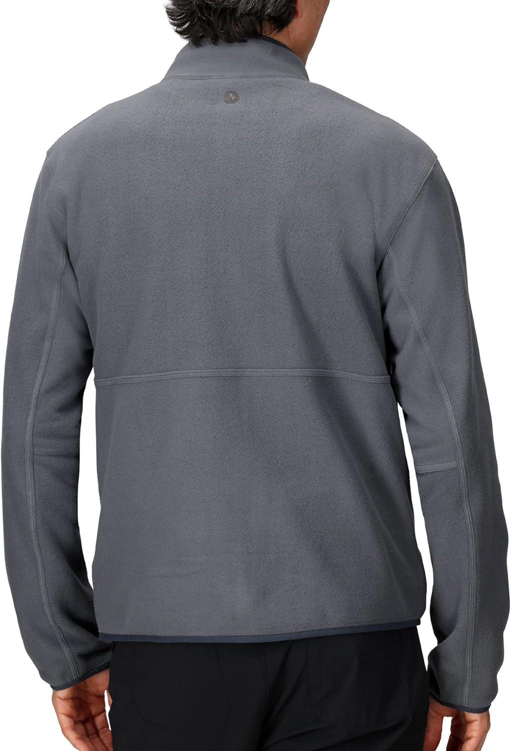 imageMARMOT Mens Rocklin FullZip Jacket Classic Warm Lightweight 100Weight Fleece LayerSteel Onyx