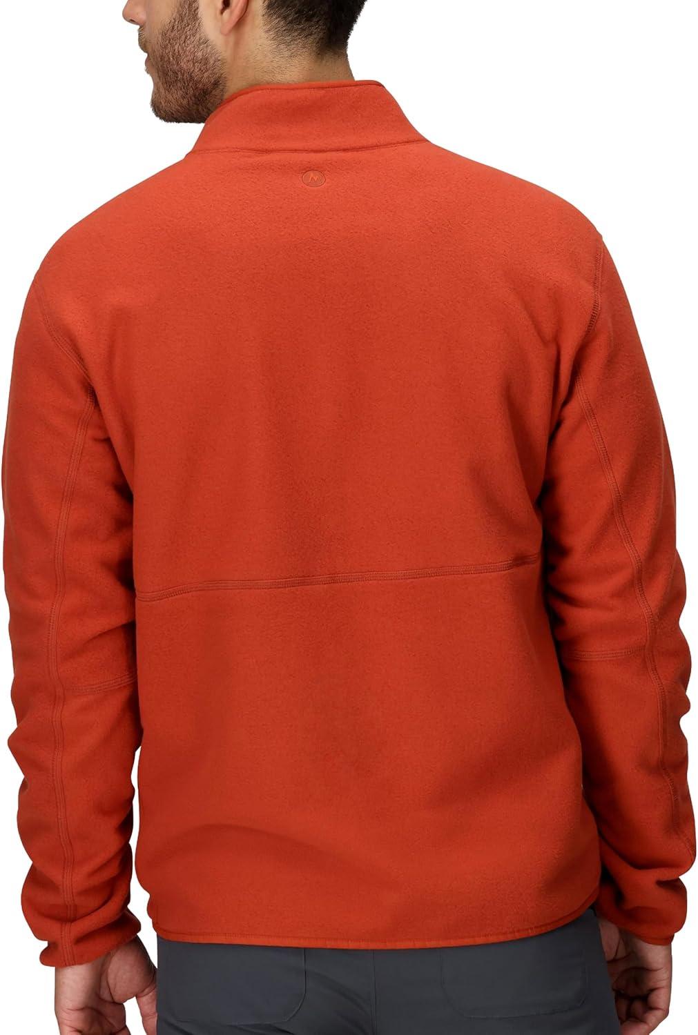 imageMARMOT Mens Rocklin FullZip Jacket Classic Warm Lightweight 100Weight Fleece LayerSumac