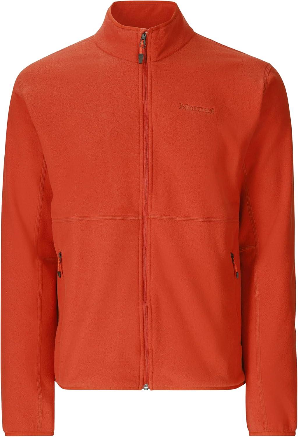 imageMARMOT Mens Rocklin FullZip Jacket Classic Warm Lightweight 100Weight Fleece LayerSumac