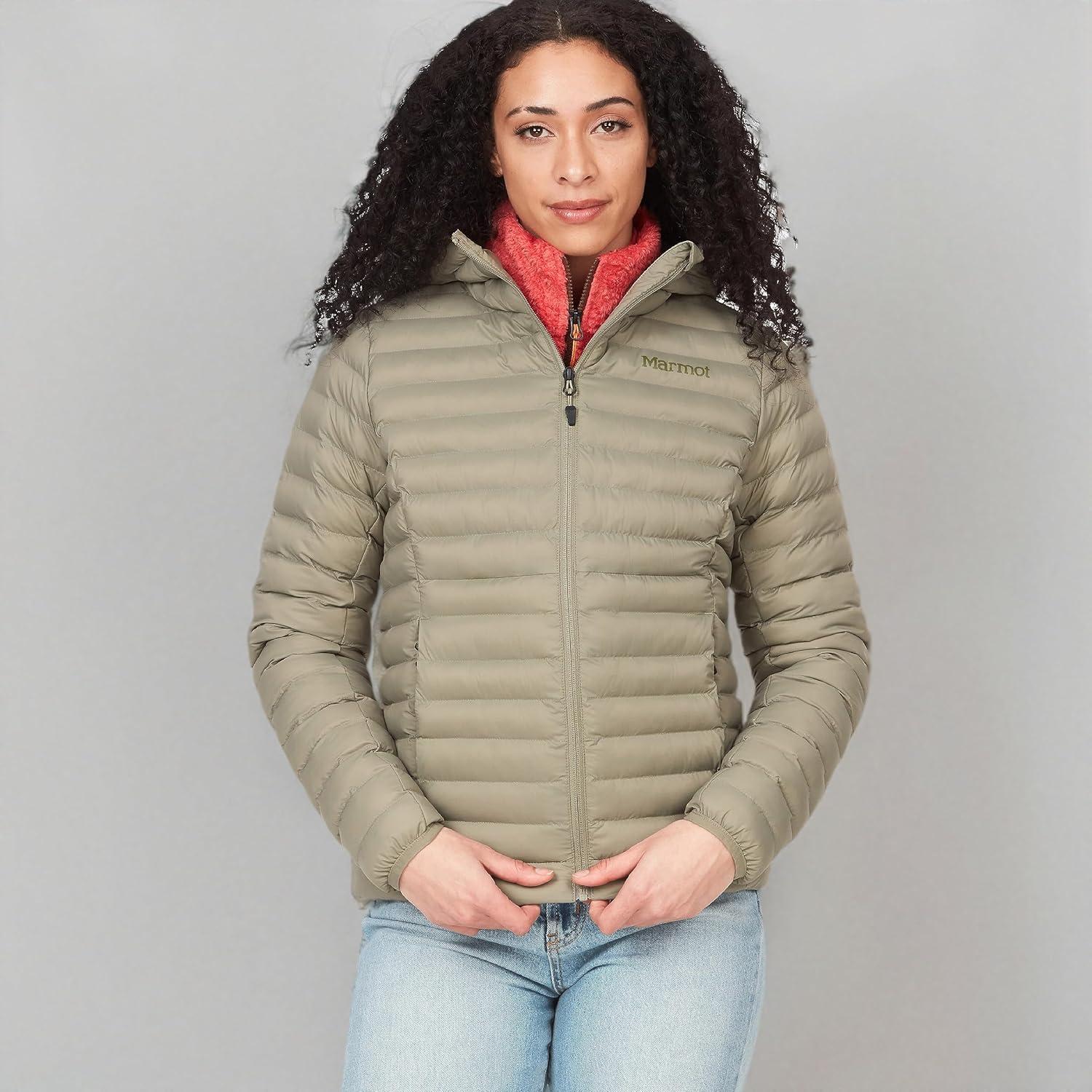 imageMARMOT Womens Echo Featherless Hoody Lightweight DownAlternative Puffer Jacket with HoodVetiver