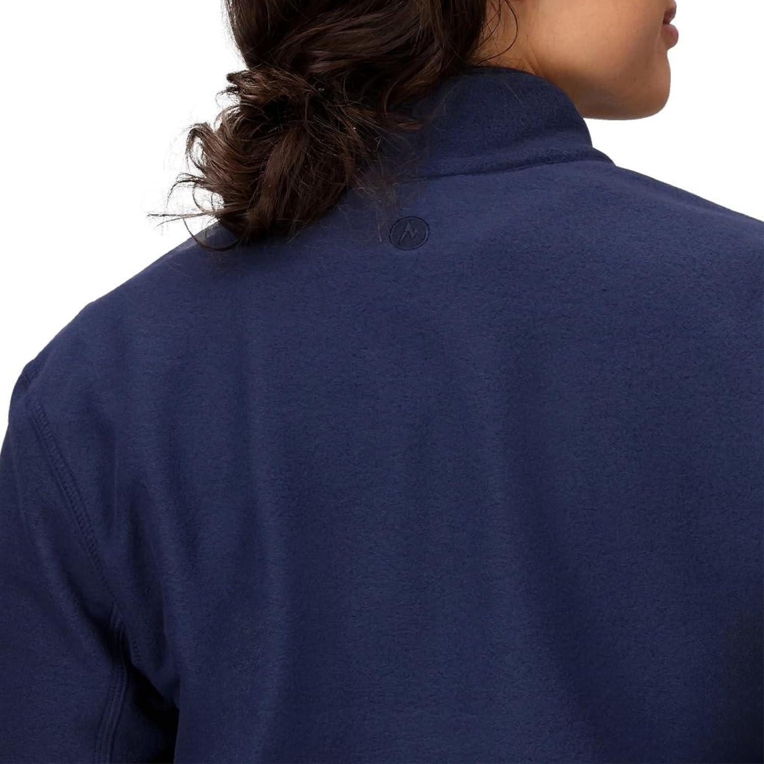 imageMARMOT Womens Rocklin 12 Zip Jacket Classic Warm Lightweight 100Weight Fleece LayerArctic Navy