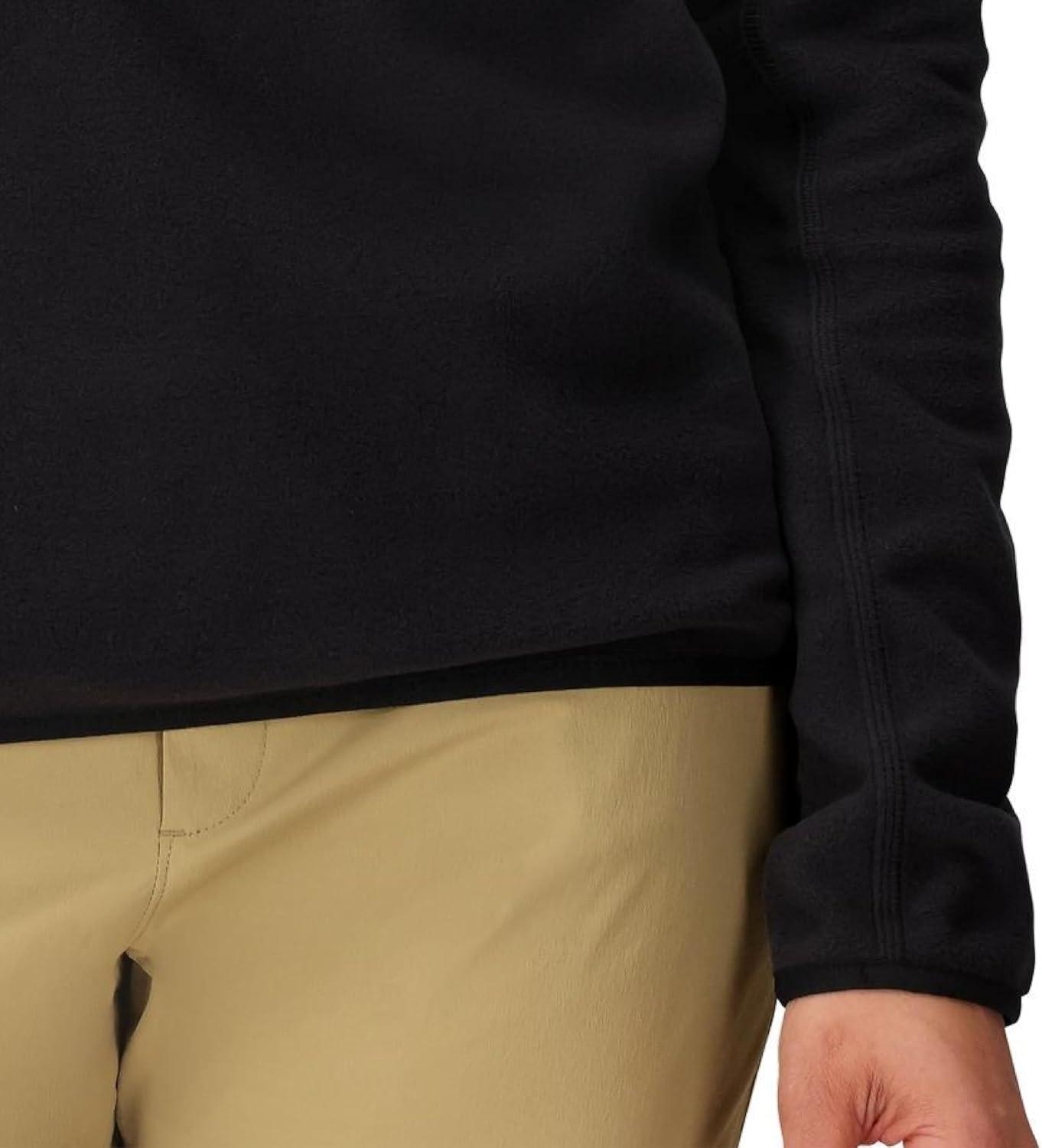 imageMARMOT Womens Rocklin 12 Zip Jacket Classic Warm Lightweight 100Weight Fleece LayerBlack