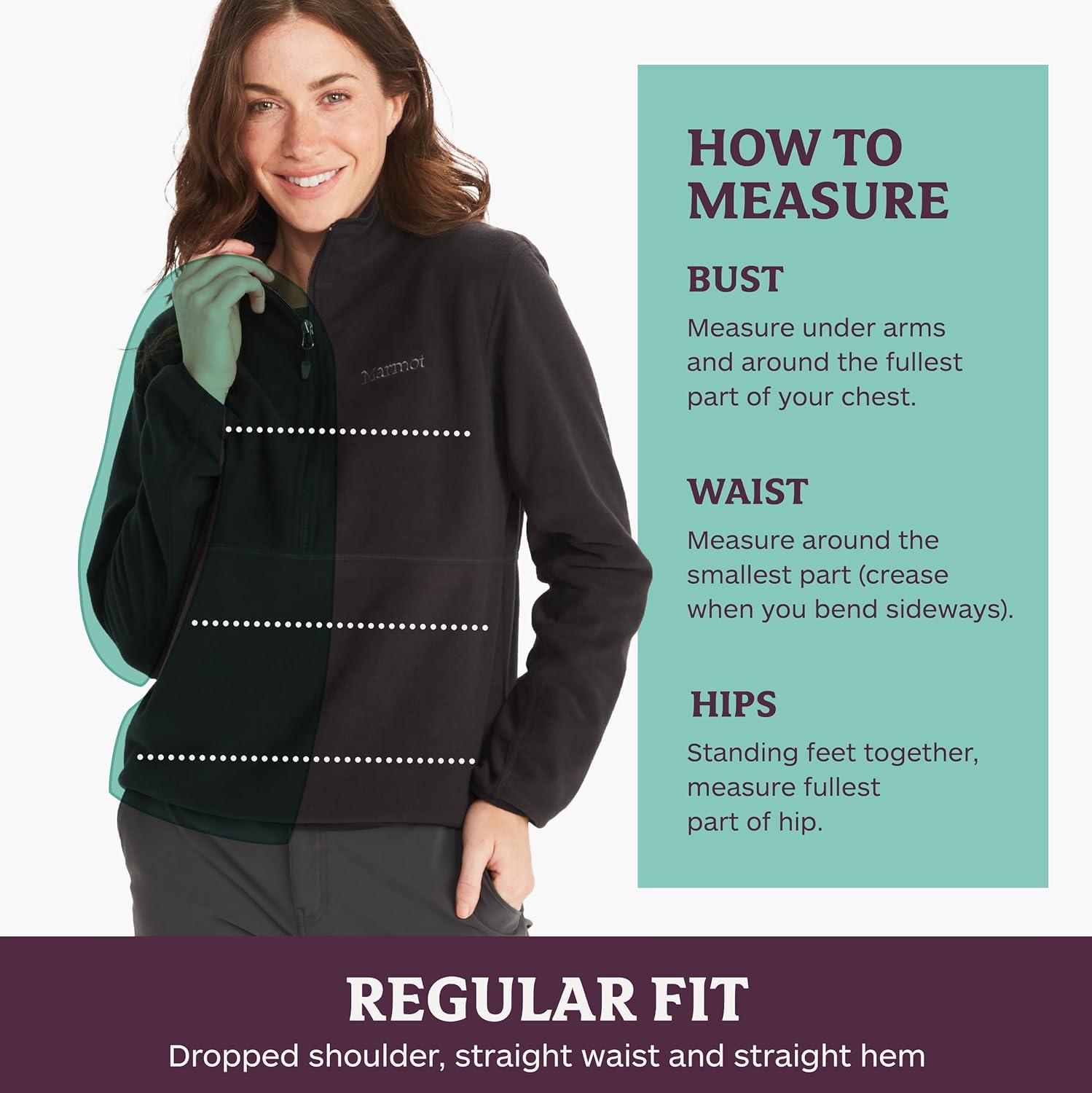 imageMARMOT Womens Rocklin 12 Zip Jacket Classic Warm Lightweight 100Weight Fleece LayerPapyrusPaisley Purple