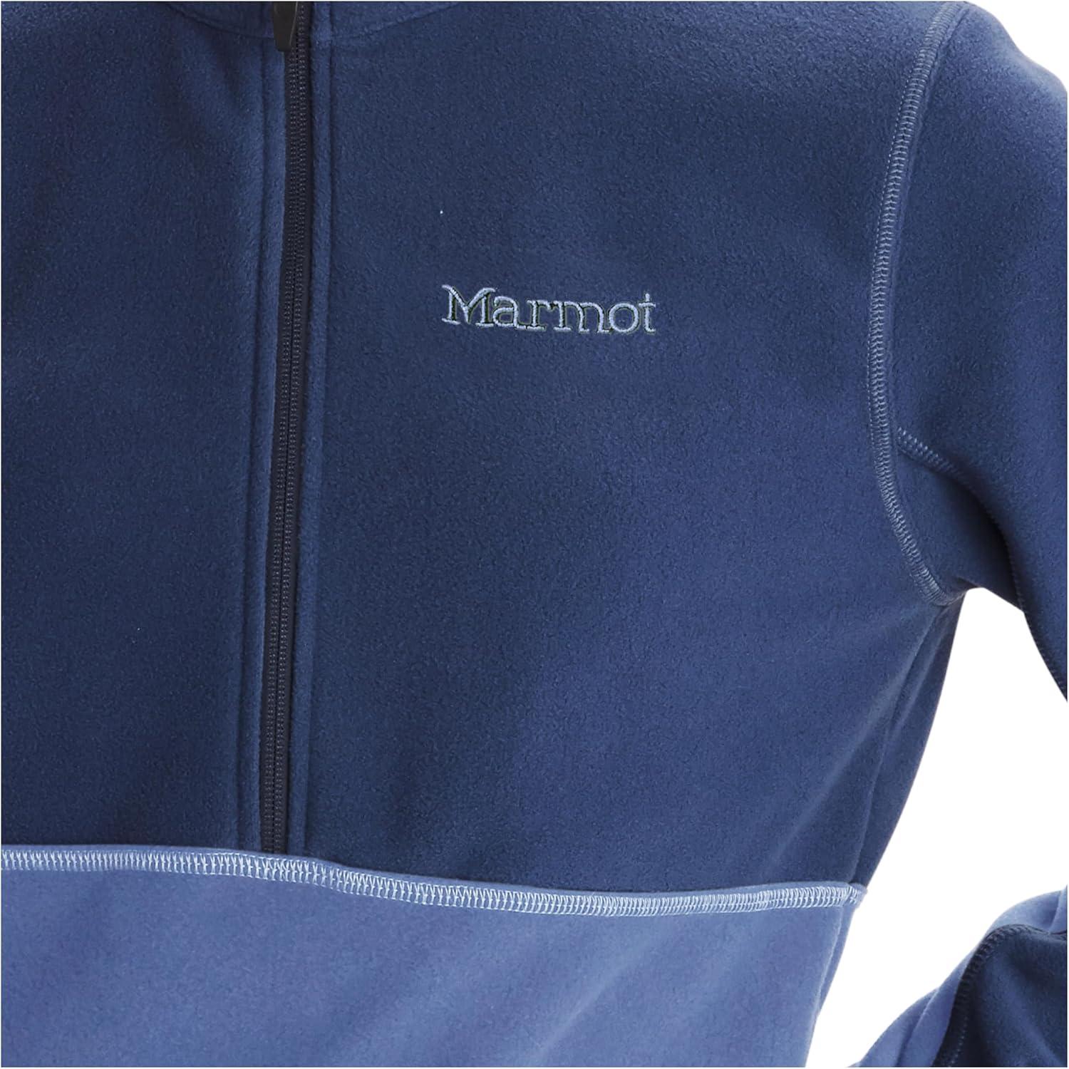 imageMARMOT Womens Rocklin 12 Zip Jacket Classic Warm Lightweight 100Weight Fleece LayerTwilight BlueBlue Bonnet