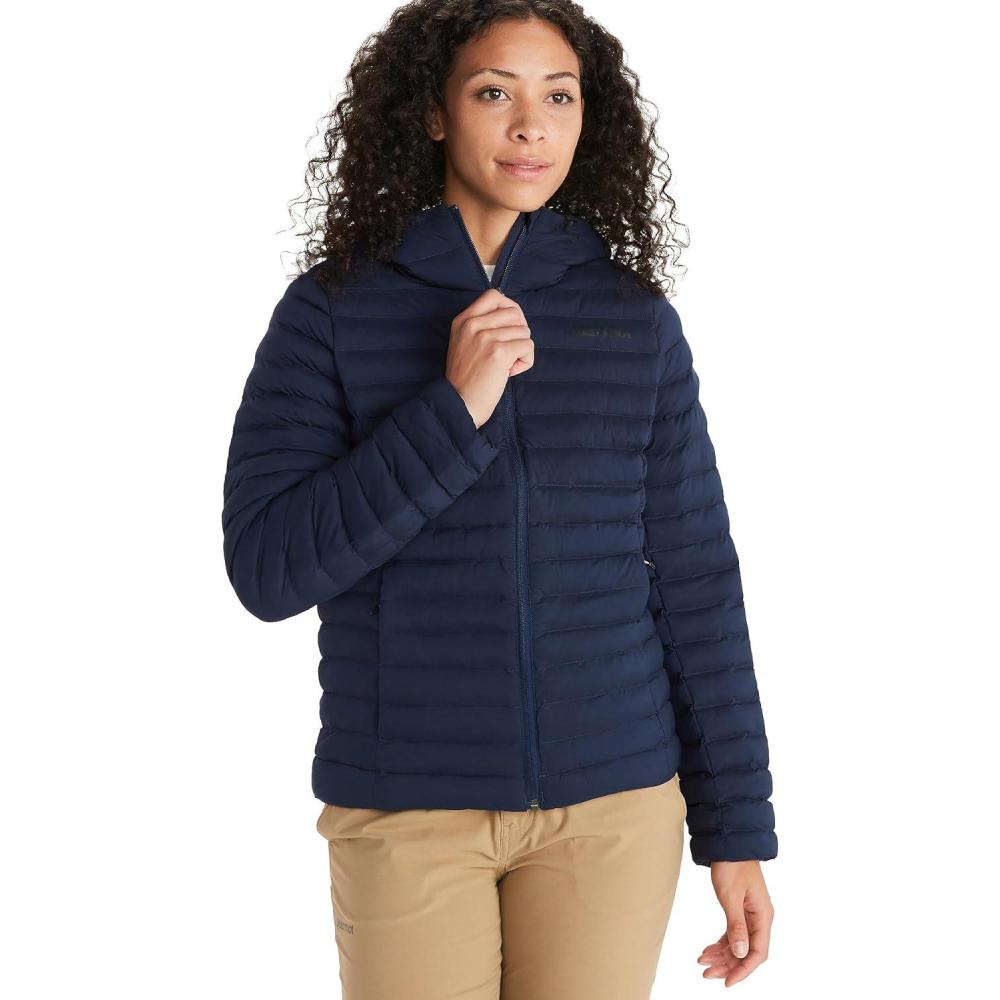 imageMARMOT Womens Echo Featherless Hoody Lightweight DownAlternative Puffer Jacket with HoodArctic Navy