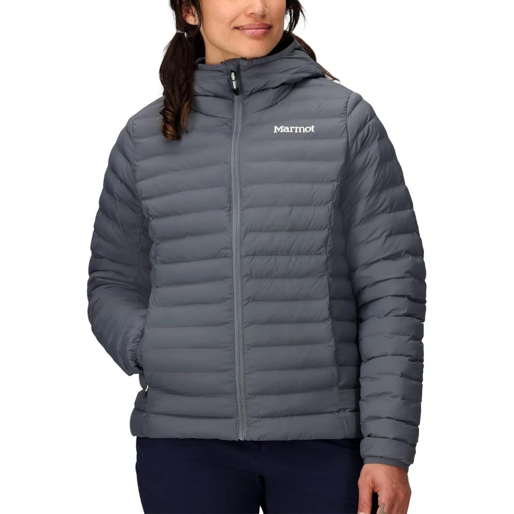 imageMARMOT Womens Echo Featherless Hoody Lightweight DownAlternative Puffer Jacket with HoodSteel Onyx