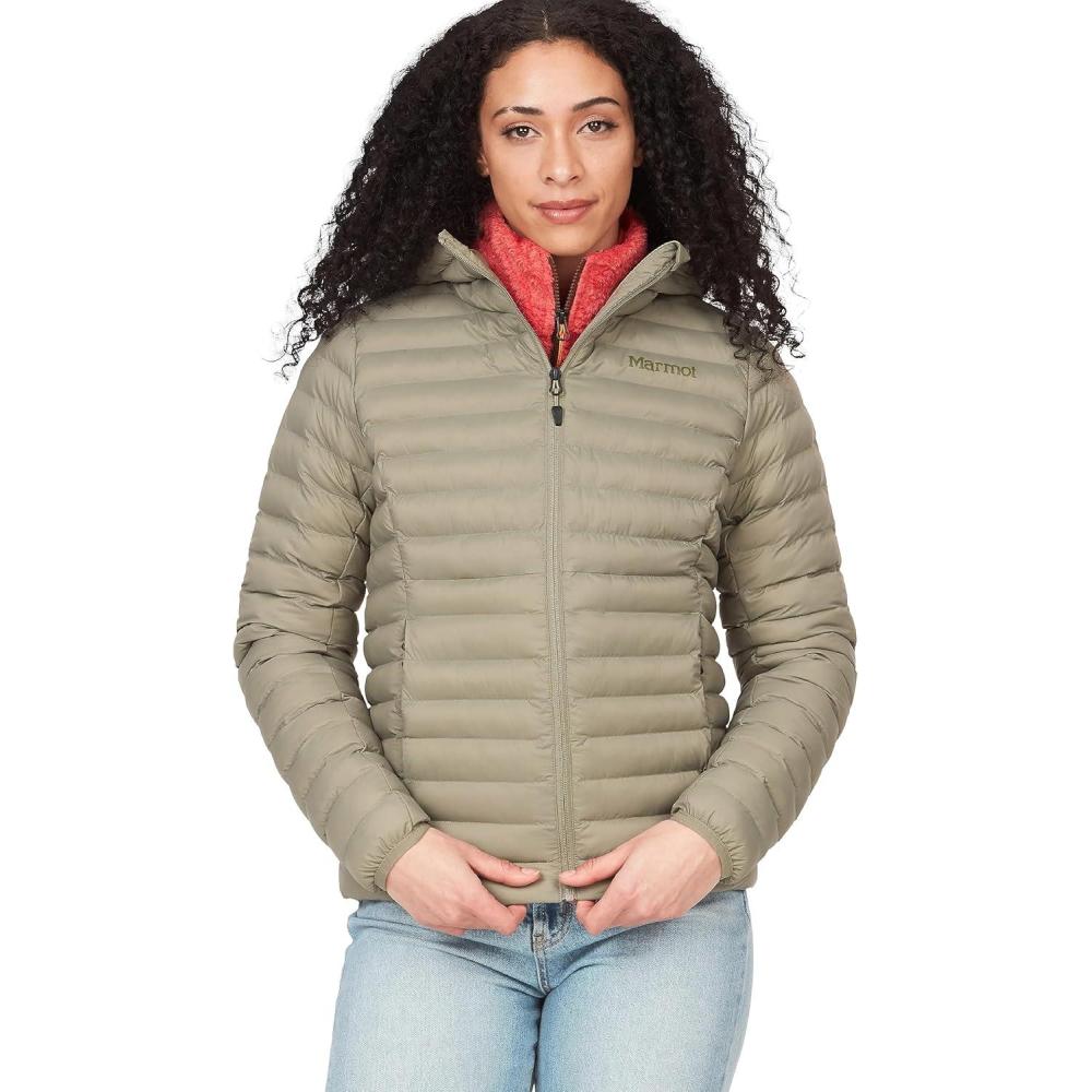 imageMARMOT Womens Echo Featherless Hoody Lightweight DownAlternative Puffer Jacket with HoodVetiver