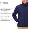 MARMOT Men’s Rocklin Full-Zip Jacket – Classic, Warm, Lightweight 100-Weight Fleece Layer(Arctic Navy)