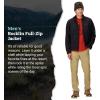 MARMOT Men’s Rocklin Full-Zip Jacket – Classic, Warm, Lightweight 100-Weight Fleece Layer(Black)
