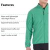 MARMOT Men’s Rocklin Full-Zip Jacket – Classic, Warm, Lightweight 100-Weight Fleece Layer(Clover)