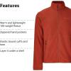 MARMOT Men’s Rocklin Full-Zip Jacket – Classic, Warm, Lightweight 100-Weight Fleece Layer(Pecan)