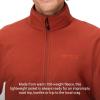 MARMOT Men’s Rocklin Full-Zip Jacket – Classic, Warm, Lightweight 100-Weight Fleece Layer(Pecan)
