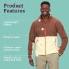 MARMOT Men’s Rocklin Full-Zip Jacket – Classic, Warm, Lightweight 100-Weight Fleece Layer(Pinecone/Wheat)