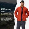 MARMOT Men’s Rocklin Full-Zip Jacket – Classic, Warm, Lightweight 100-Weight Fleece Layer(Sumac)