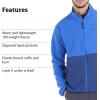 MARMOT Men’s Rocklin Full-Zip Jacket – Classic, Warm, Lightweight 100-Weight Fleece Layer(Trail Blue/Twilight Blue)